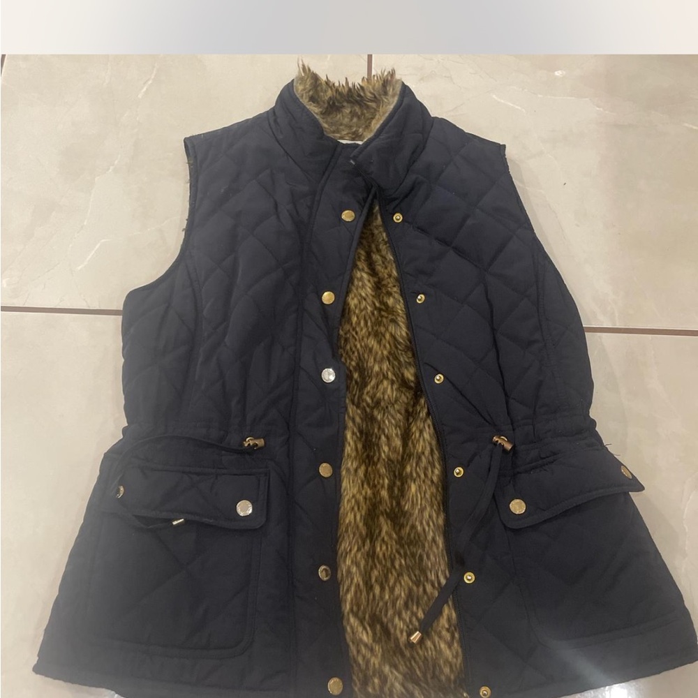 Vest with Faux Fur